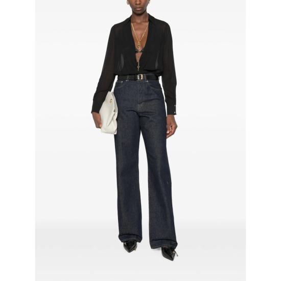 26FW 엘리자베타프랜치 바디수트 티셔츠 CB00966E2 110 BLACK - ELISABETTA FRANCHI