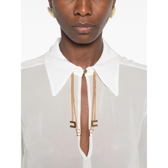 26FW 엘리자베타프랜치 블라우스 CA19466E2 360 WHITE - ELISABETTA FRANCHI