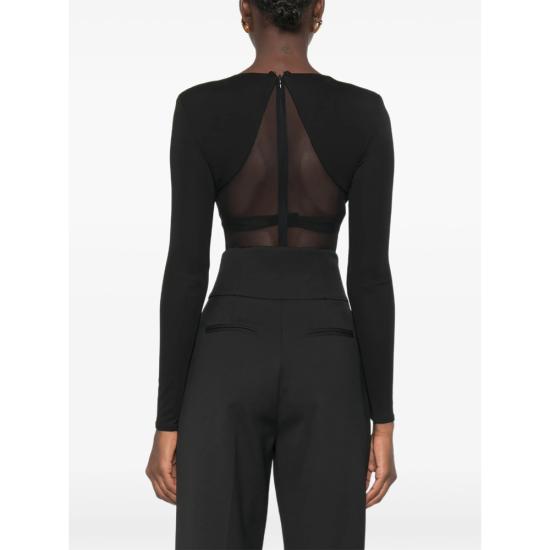 26FW 엘리자베타프랜치 바디수트 티셔츠 BO02666E2 110 BLACK - ELISABETTA FRANCHI