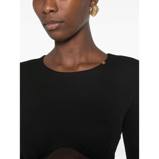 26FW 엘리자베타프랜치 바디수트 티셔츠 BO02666E2 110 BLACK - ELISABETTA FRANCHI