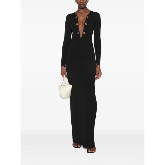 26FW 엘리자베타프랜치 롱 원피스 AM18S66E2 110 BLACK - ELISABETTA FRANCHI