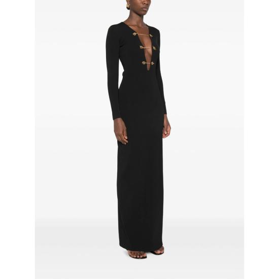 26FW 엘리자베타프랜치 롱 원피스 AM18S66E2 110 BLACK - ELISABETTA FRANCHI
