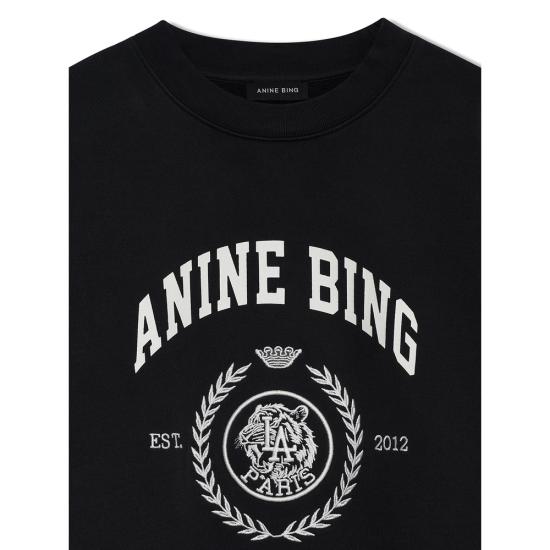 26FW 애니빙 긴팔 티셔츠 A 08 12679 VTG3 BLACK - ANINE BING