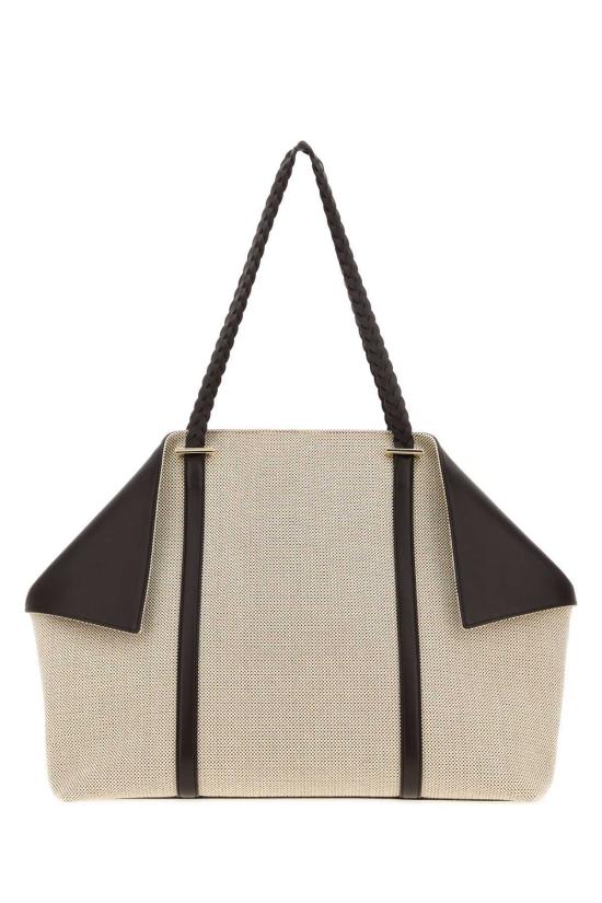  살바토레 페라가모 토트백 페라가모 멀티컬러 캔버스 스카프 쇼핑백 - SALVATORE FERRAGAMO