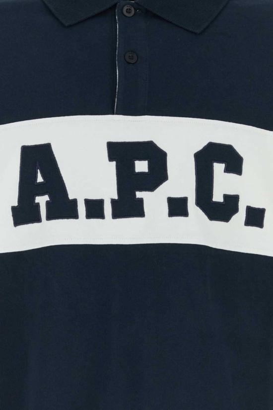  아페쎄 폴로 티셔츠 A.P.C. 알렉시스 오버사이즈 폴로 셔츠 다크네이비 - A.P.C.