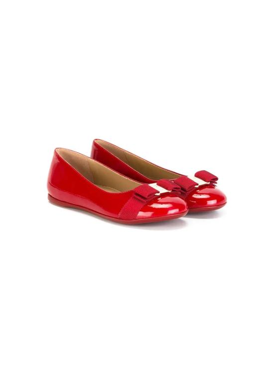  [키즈] 살바토레 페라가모 플랫 슈즈 키즈 페라가모 미니 바리나 발레리나 - SALVATORE FERRAGAMO