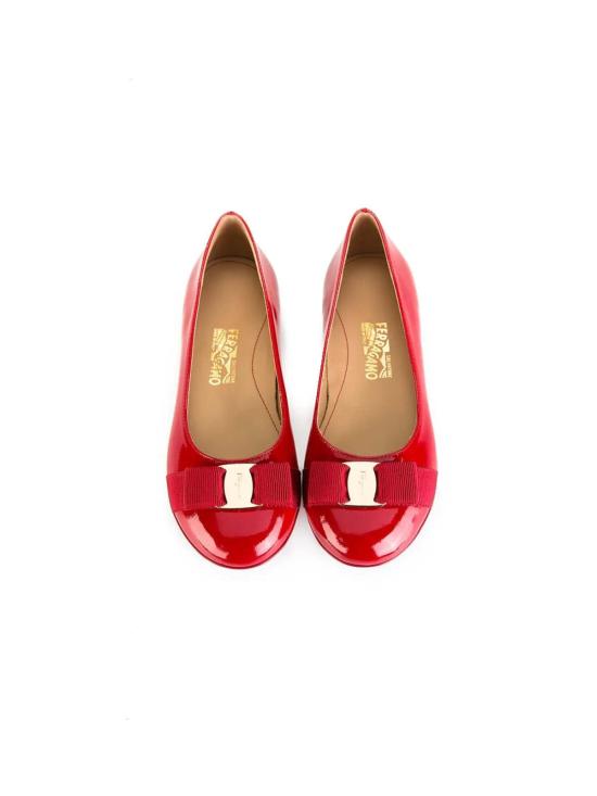  [키즈] 살바토레 페라가모 플랫 슈즈 키즈 페라가모 미니 바리나 발레리나 - SALVATORE FERRAGAMO