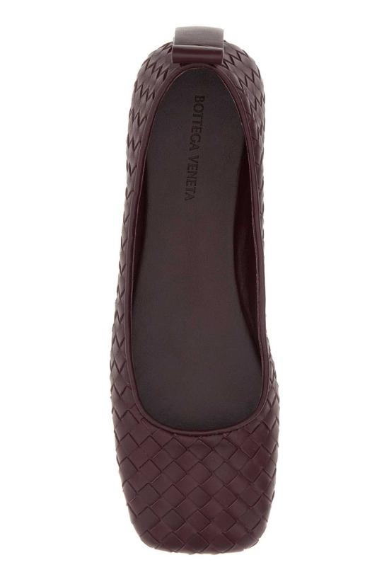  보테가베네타 플랫 슈즈 보테가 베네타 샬롯 레더 발레리나 - BOTTEGA VENETA