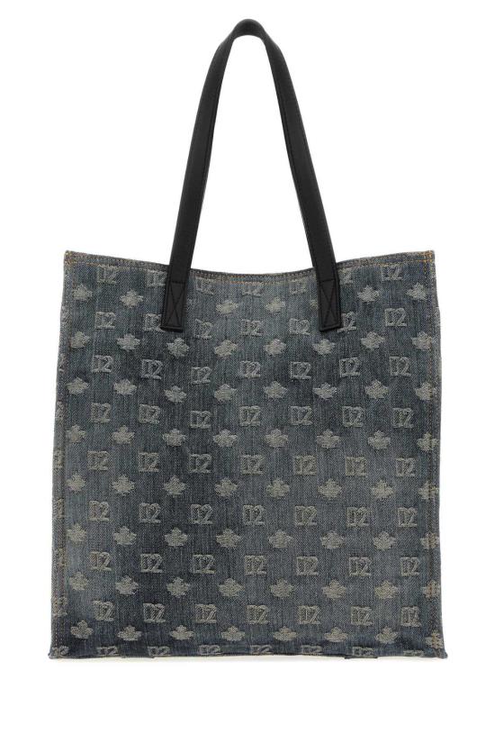  디스퀘어드2 숄더백 Dsquared2 자수 데님 D2 쇼핑백 - DSQUARED2