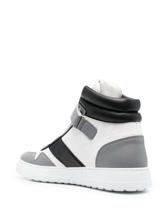  살바토레 페라가모 스니커즈 페라가모 로고 프린트 하이탑  화이트 - SALVATORE FERRAGAMO