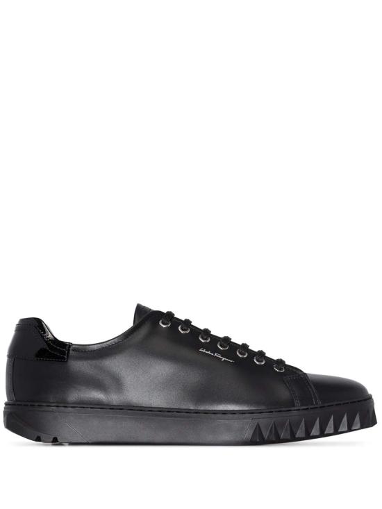  살바토레 페라가모 스니커즈 페라가모 큐브 가죽  블랙 - SALVATORE FERRAGAMO