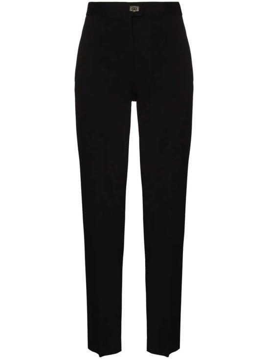  살바토레 페라가모 스트레이트 팬츠 페라가모 하이웨이스트 테일러드 팬츠 블랙 - SALVATORE FERRAGAMO