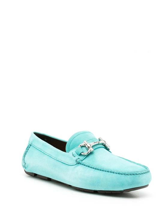  살바토레 페라가모 로퍼 페라가모 간치니 가죽  블루 - SALVATORE FERRAGAMO