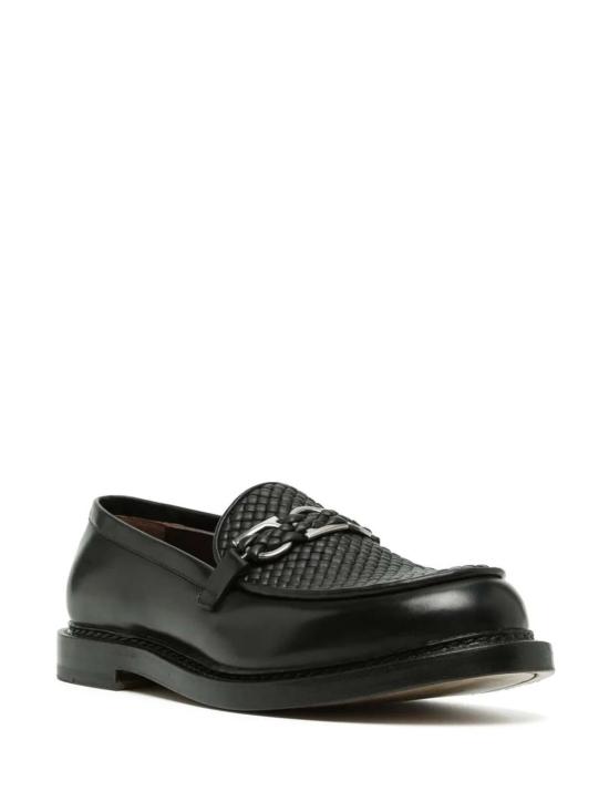  살바토레 페라가모 로퍼 페라가모 간치니 플라크 가죽  블랙 - SALVATORE FERRAGAMO