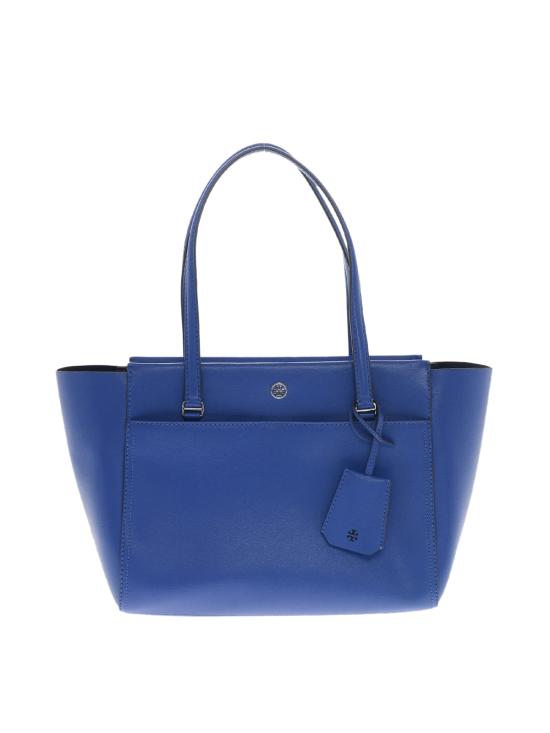  토리버치 토트백 파커 로고  블루 - TORY BURCH
