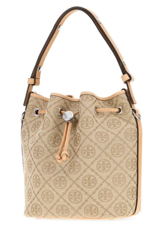  토리버치 가방 토리 버치 자수 캔버스 버킷 백 Tmono - TORY BURCH