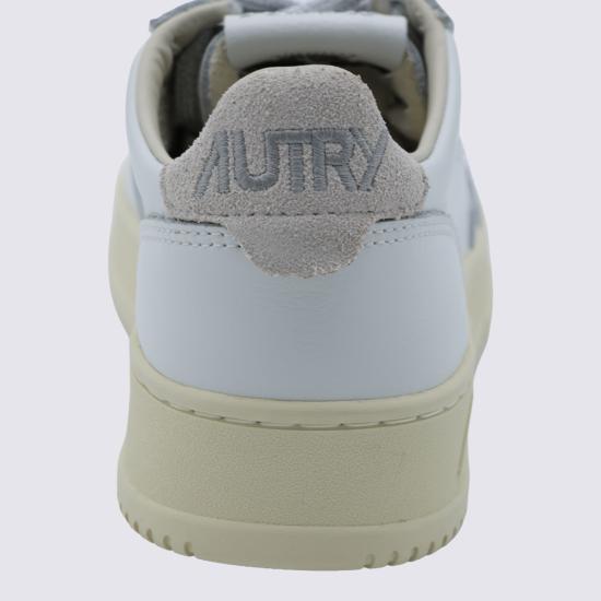 26FW 오트리 메달리스트 로우 레더 스니커즈 AULW SW03 LEAT SWOLL WHT SILVER - AUTRY