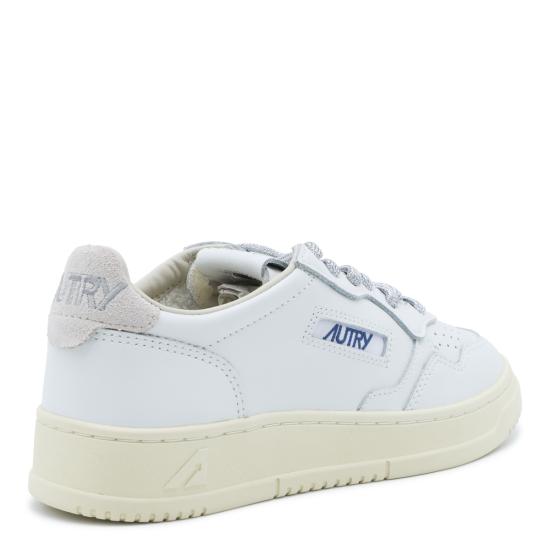 26FW 오트리 메달리스트 로우 레더 스니커즈 AULW SW03 LEAT SWOLL WHT SILVER - AUTRY