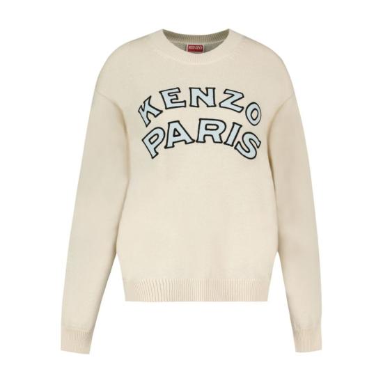  겐조 긴팔 티셔츠 RWS 파리 스웨트셔츠 베이지 - KENZO