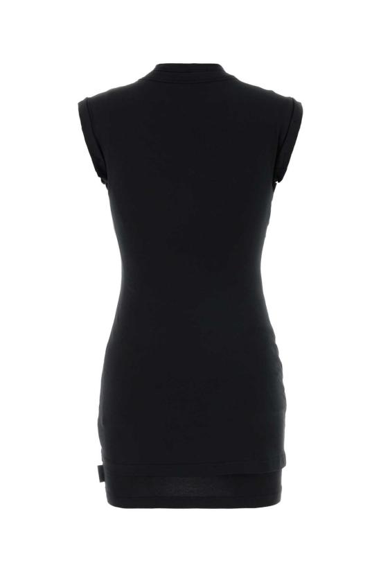  알렉산더 왕 숏 원피스 스트레치 코튼 미니 드레스 블랙 - ALEXANDER WANG