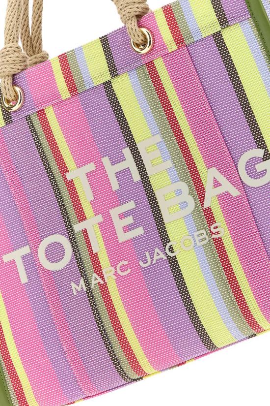  마크제이콥스 토트백 마크 제이콥스 자수 캔버스 라지  퍼플멀티 - MARC JACOBS