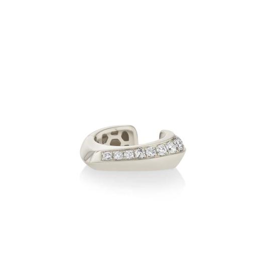  리지 맨들러 파인 주얼리 싱글 이어링 파베 하트 모양 이어 커프 - LIZZI MANDLER FINE JEWELRY