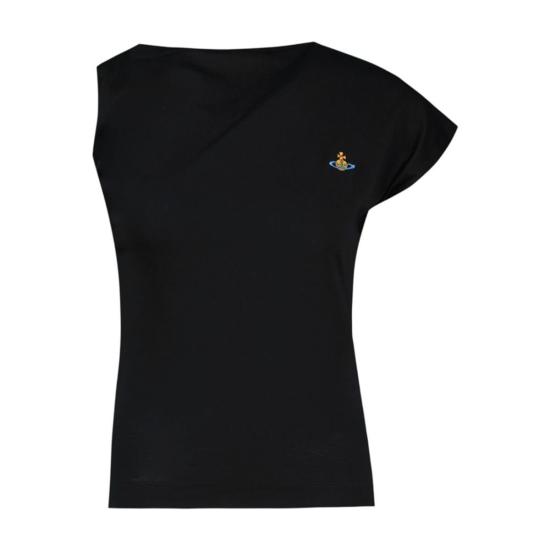  비비안웨스트우드 반팔 티셔츠 비비안 웨스트우드 헤보 티셔츠 블랙 - VIVIENNE WESTWOOD