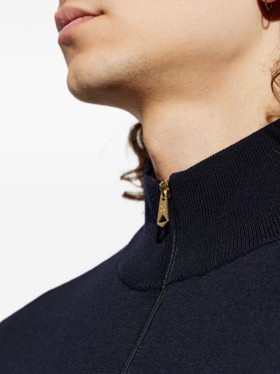 26FW 폴 스미스 집업 니트 M1R972Z W0315449 NAVY - PAUL SMITH