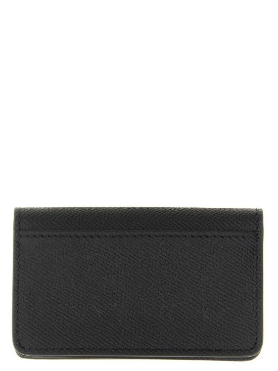 26FW 마르지엘라 지갑 포 스티치  및 카드 홀더 블랙 - MAISON MARGIELA