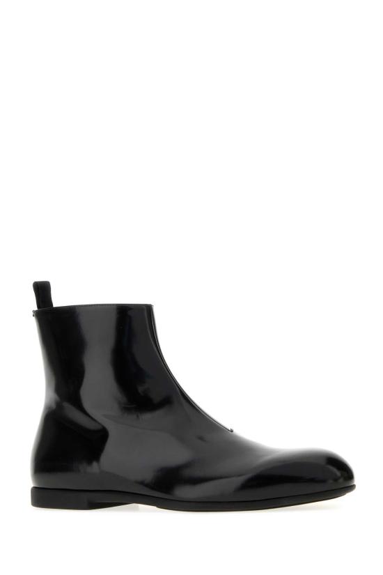  질샌더 부츠 질 샌더 가죽 앵클  블랙 - JIL SANDER