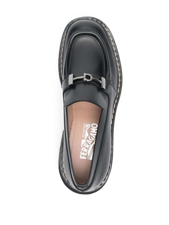  살바토레 페라가모 로퍼 페라가모 간치니 청키 레더 - SALVATORE FERRAGAMO