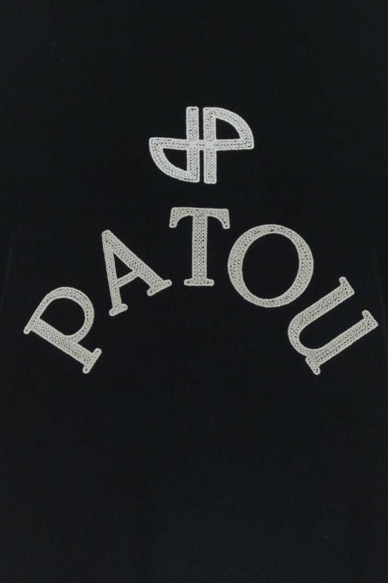  파투 반팔 티셔츠 코튼 오버사이즈 티셔츠 블랙 - PATOU