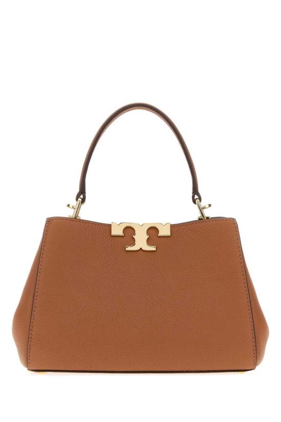  토리버치 토트백 미니 엘리너 가죽 핸드백 (탠 색상) - TORY BURCH