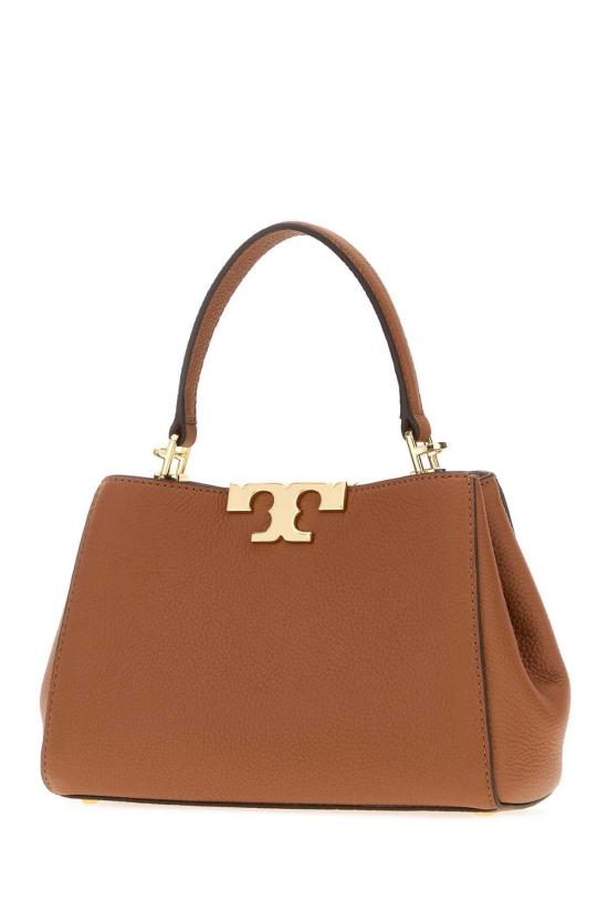  토리버치 토트백 미니 엘리너 가죽 핸드백 (탠 색상) - TORY BURCH