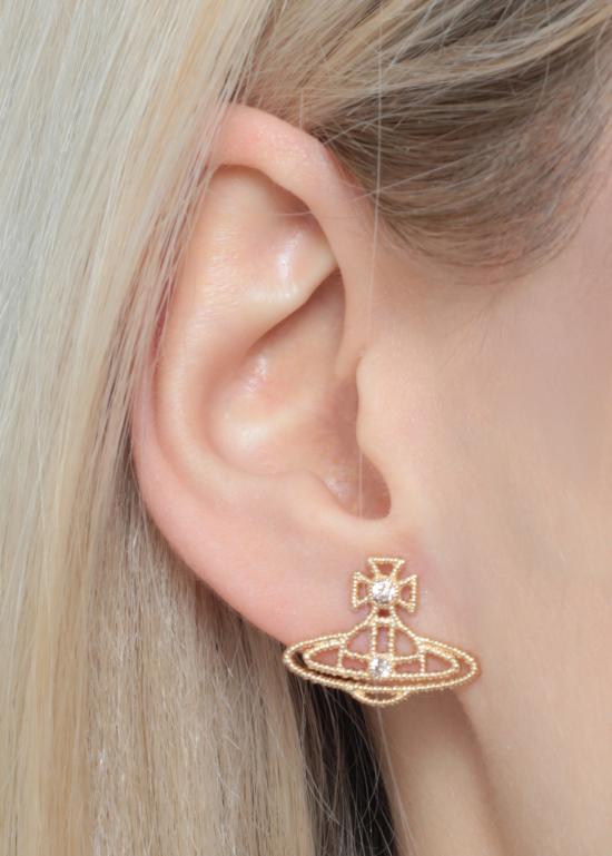 26SS 비비안웨스트우드 코레타 ORB 스터드 귀걸이 62010372 02R229R229 Gold - VIVIENNE WESTWOOD