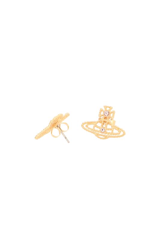 26SS 비비안웨스트우드 코레타 ORB 스터드 귀걸이 62010372 02R229R229 Gold - VIVIENNE WESTWOOD