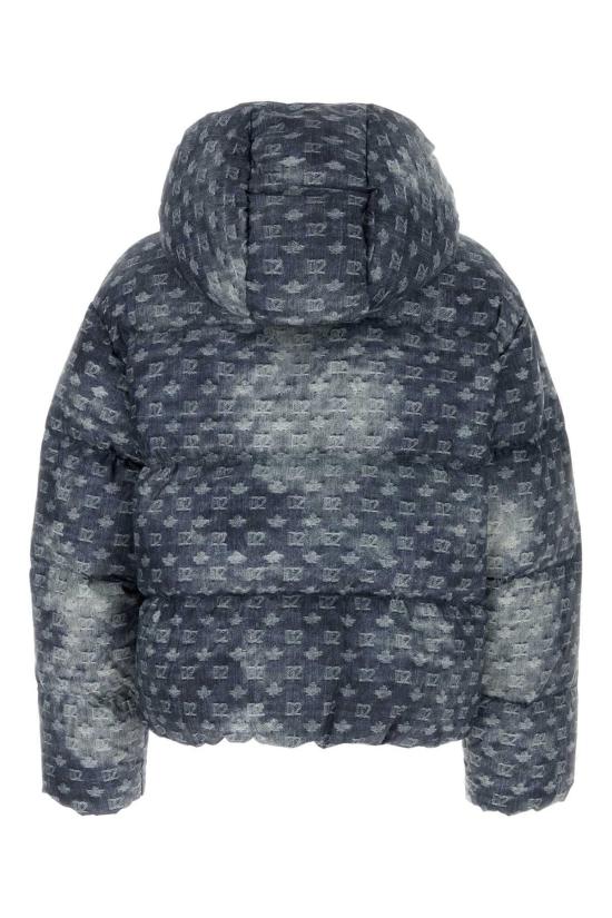  디스퀘어드2 패딩 Dsquared2 프린트 폴리에스터 다운 재킷 라이트 블루 - DSQUARED2
