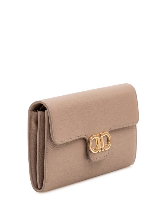 26FW 살바토레 페라가모 간치니 체인 장지갑 220981 796605 WARM TAUPE NEW OLIVE - SALVATORE FERRAGAMO