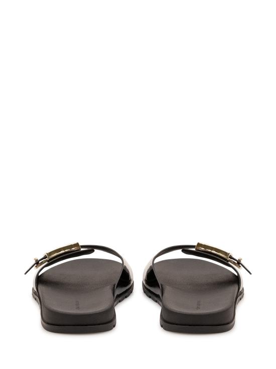 26FW 토리버치 버클 슬라이드 157872 001 PERFECT BLACK GOLD PERFECT BLACK - TORY BURCH