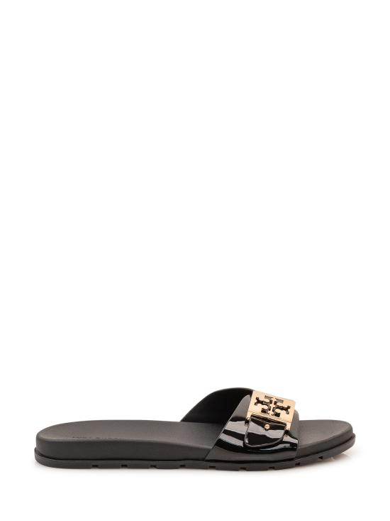 26FW 토리버치 버클 슬라이드 157872 001 PERFECT BLACK GOLD PERFECT BLACK
