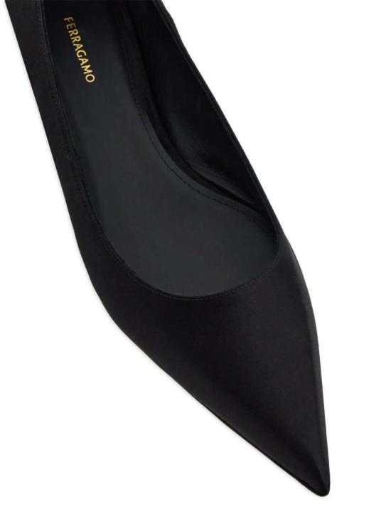  살바토레 페라가모 플랫 슈즈 페라가모 케이블 링크 체인 가죽 발레리나 슈즈 - SALVATORE FERRAGAMO