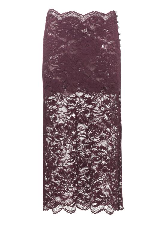 26FW 파코라반 미디 스커트 26AJJU598PA0170 P534 PURPLE