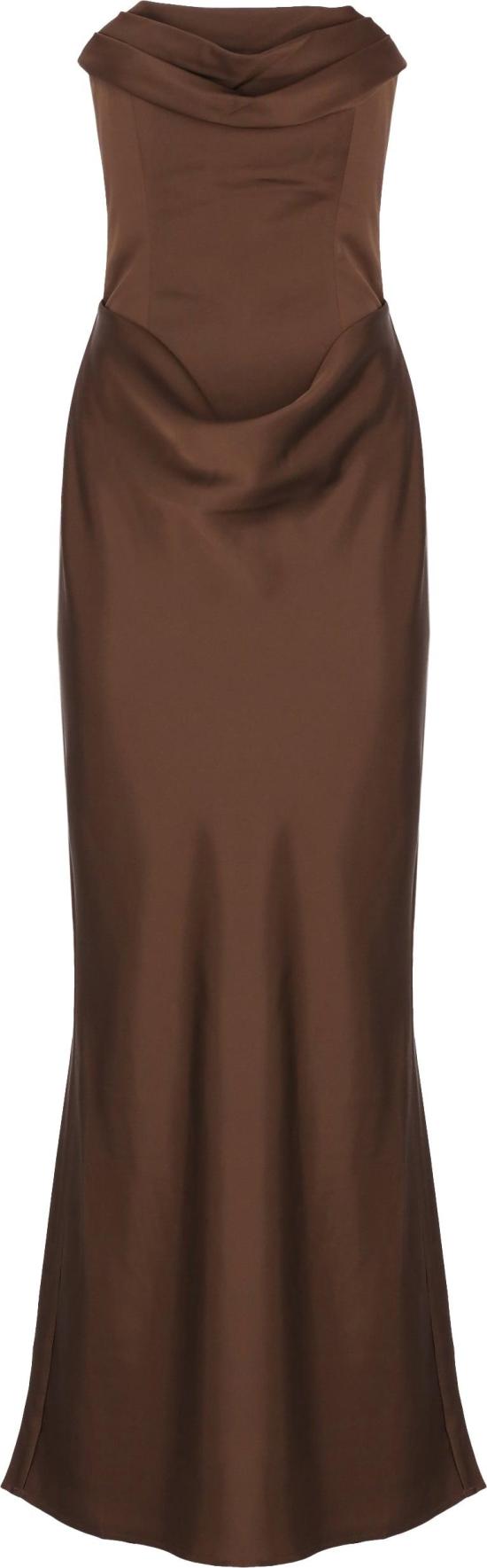 26FW 로테이트 롱 원피스 1163362910 BROWN