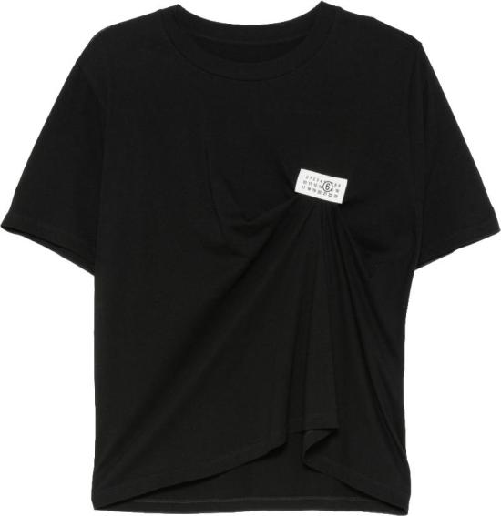 26FW 마르지엘라 반팔 티셔츠 2457148 BLACK