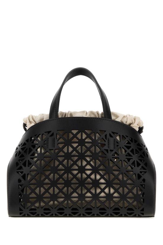  살바토레 페라가모 토트백 페라가모 블랙 가죽 미니 허그 핸드백 - SALVATORE FERRAGAMO