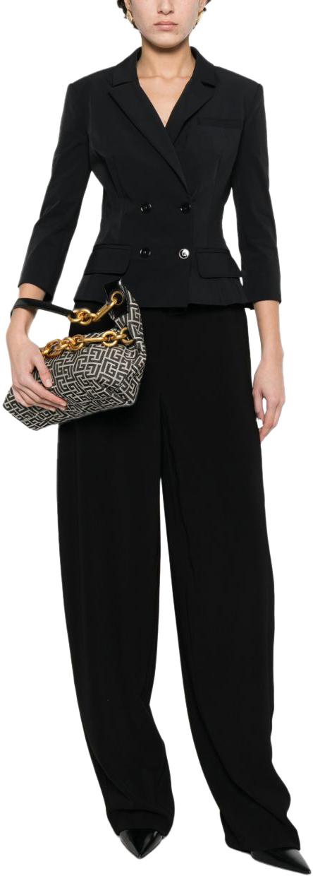 26SS 엘리자베타프랜치 스트레이트 팬츠 40161 BLACK - ELISABETTA FRANCHI