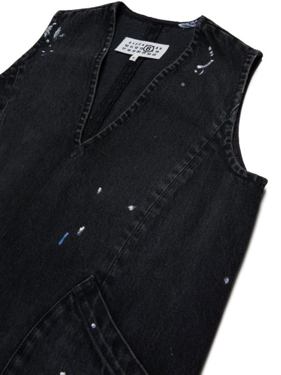 26FW [키즈] MM6 메종마르지엘라 탑 M61037MM08A M602 Nero - MM6 MAISON MARGIELA