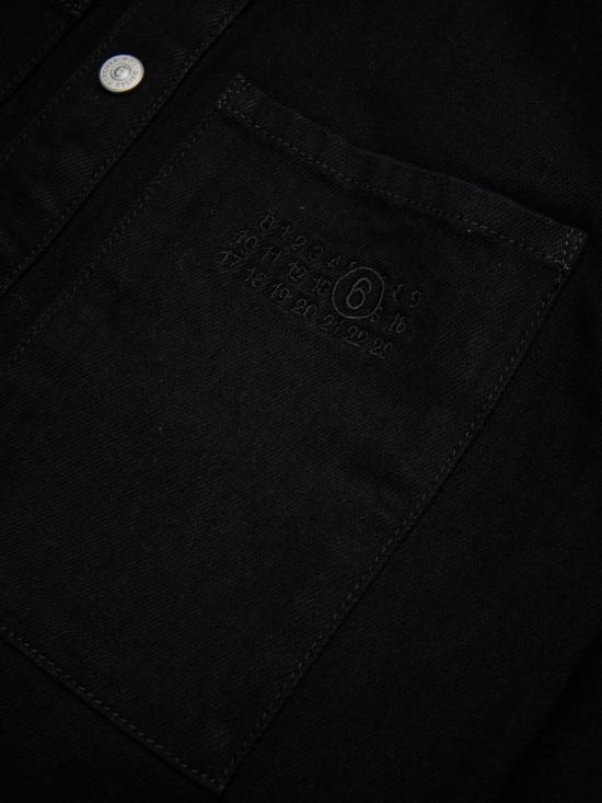 26FW [키즈] MM6 메종마르지엘라 셔츠 M61032MM09E M6900 Nero - MM6 MAISON MARGIELA