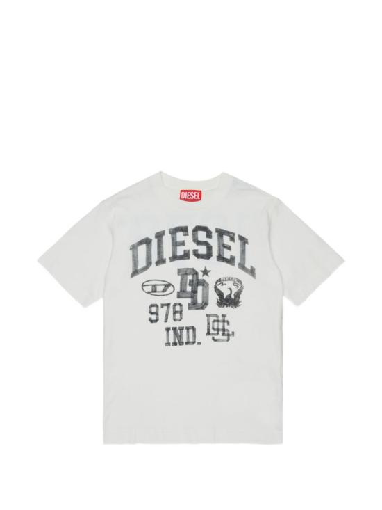 26FW [키즈] 디젤 티셔츠 J02993KYA1Y K141 Bianco