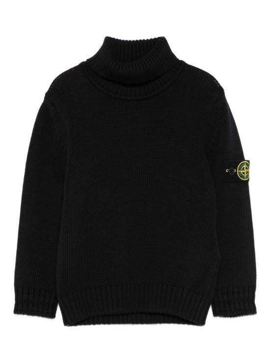 26FW [키즈] 스톤 아일랜드 터틀넥 니트 5100018 S01A2V0029 Nero
